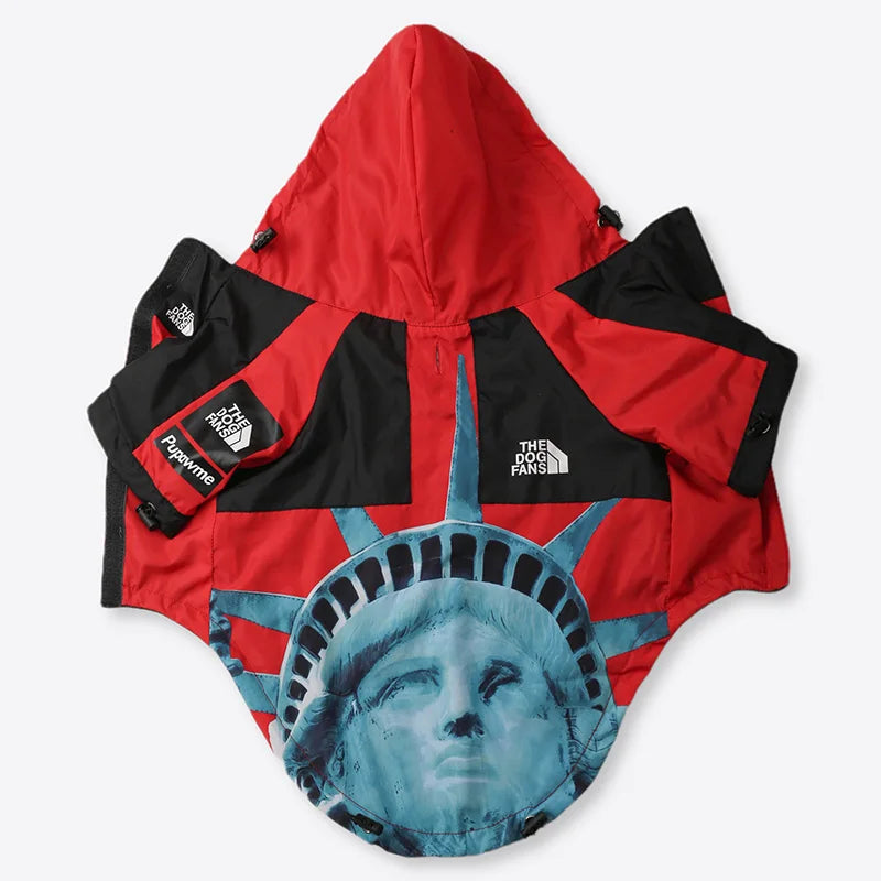 Dog Raincoat and Windbreaker Jacket for Small to Large Breeds, Ideal for French Bulldogs and Chihuahuas