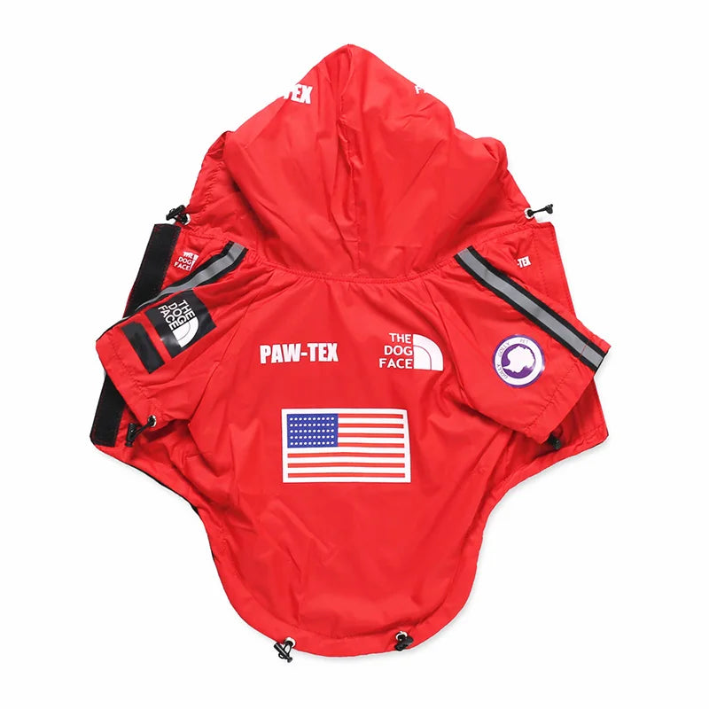 Dog Raincoat and Windbreaker Jacket for Small to Large Breeds, Ideal for French Bulldogs and Chihuahuas