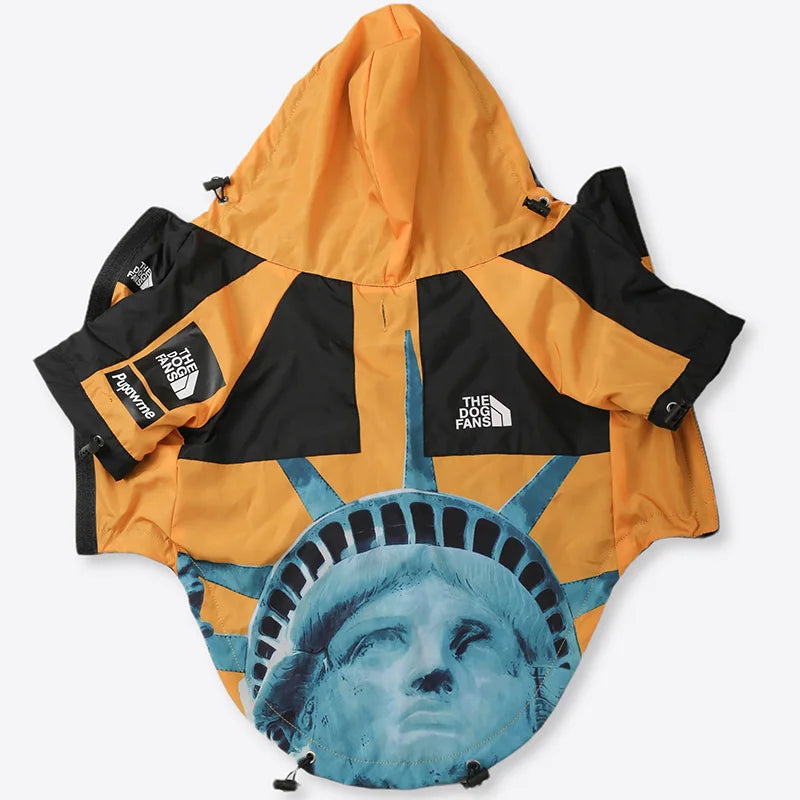 Dog Raincoat and Windbreaker Jacket for Small to Large Breeds, Ideal for French Bulldogs and Chihuahuas
