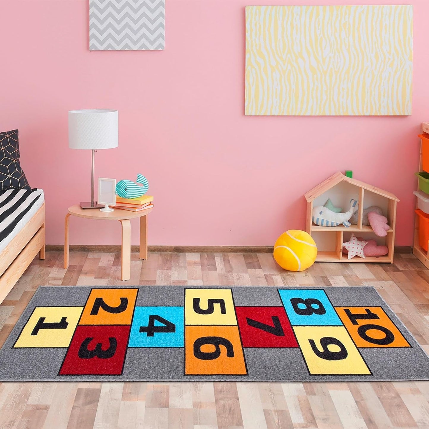 Children'S Collection Garden Rug, 2'7" X 6' (Runner), Gray/Multi
